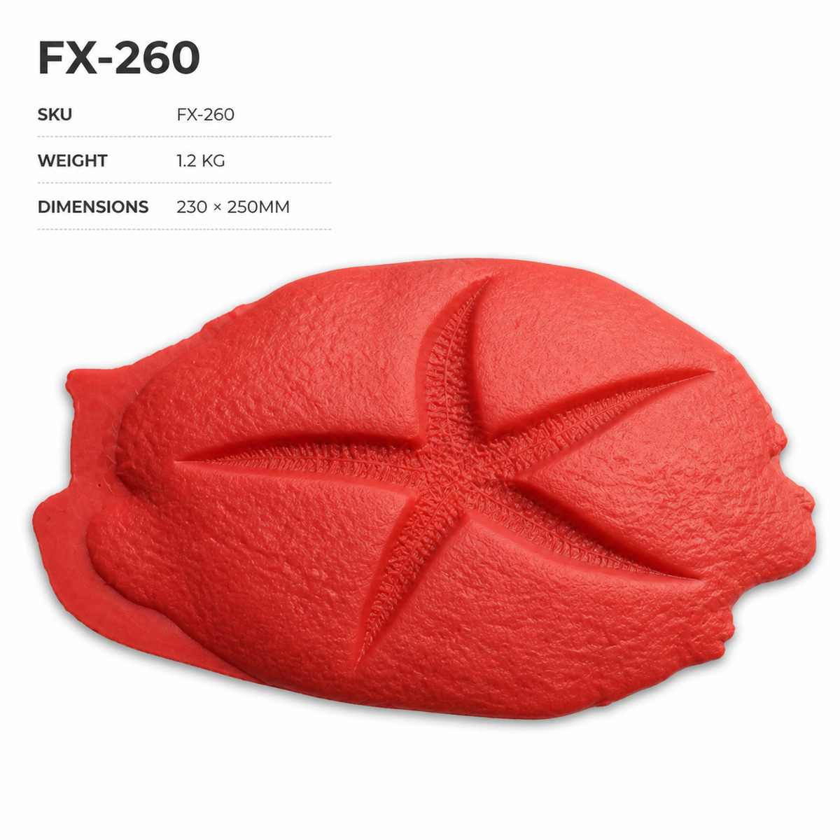 FX-260 海星岩石浮雕模具 – 規格參數