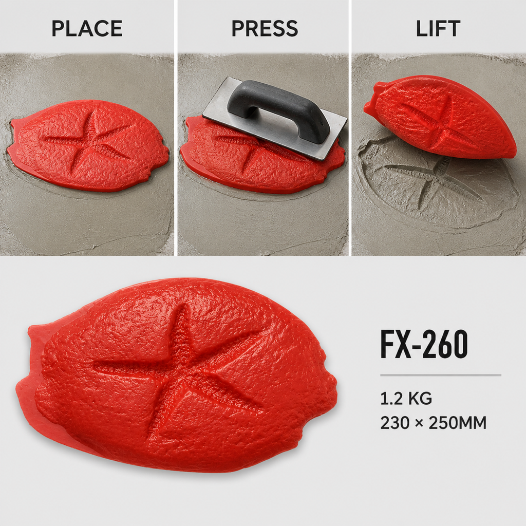 FX-260 海星岩石浮雕模具 – 三個步驟