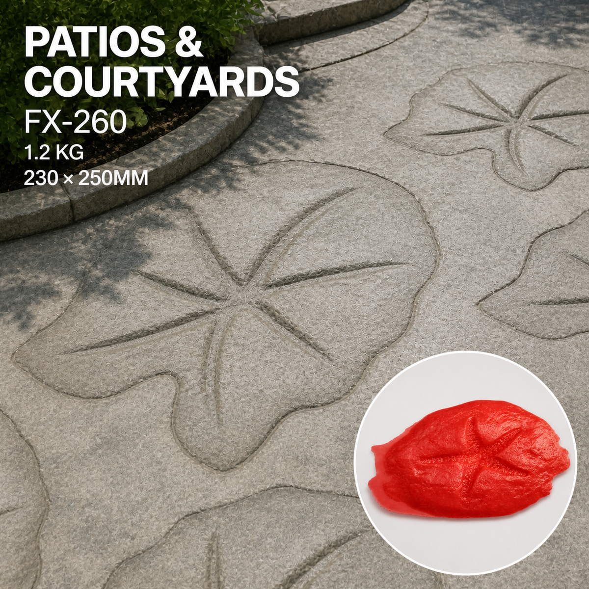 FX-260 海星岩石浮雕模具 – 露臺