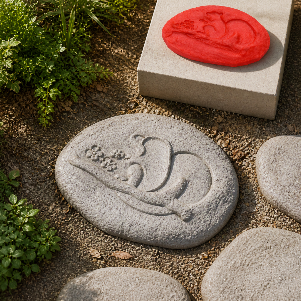 FX-261 Dolphin Rock Relief Mold - garden discovery