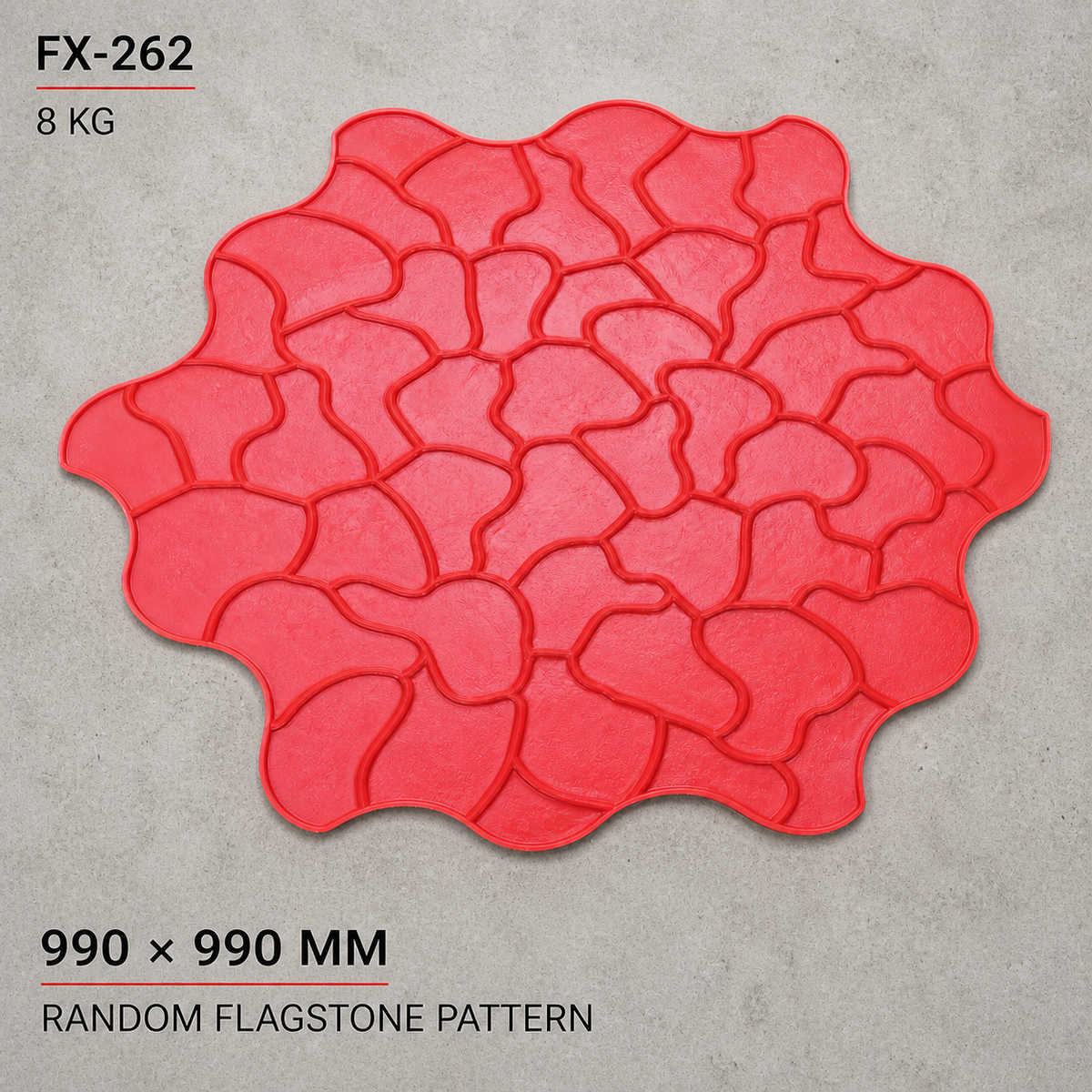 FX-262 Random Pebble Network Stamp - specifications