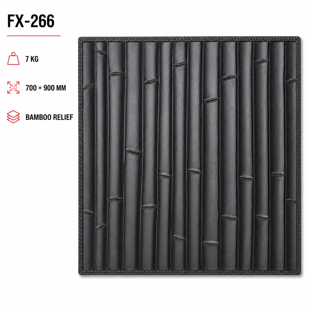 FX-266 แผ่นผนังคอนกรีตลายต้นไผ่ - รายละเอียด