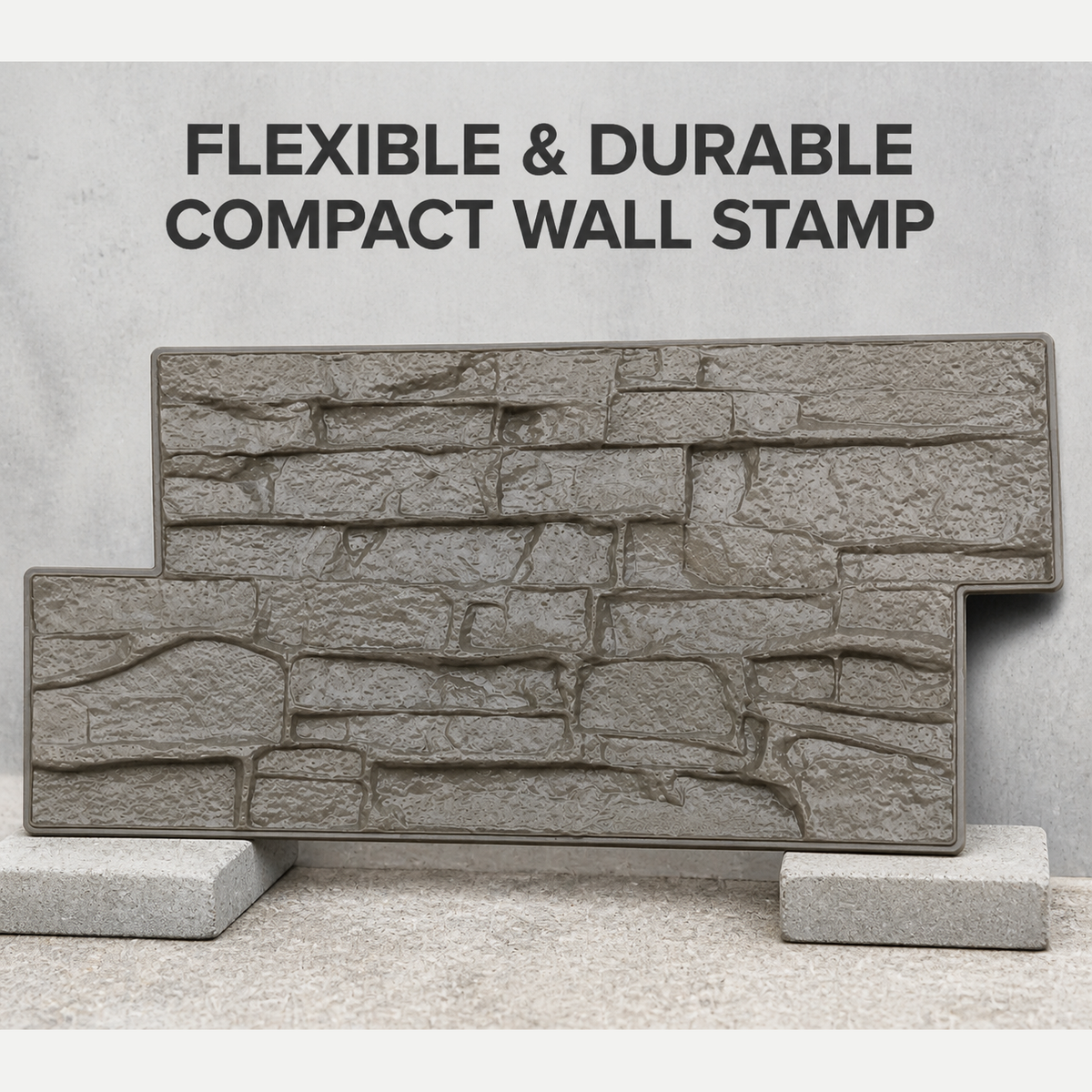 FX-269 Estampador de borde de concreto de piedra apilada rugosa - flexible y duradero