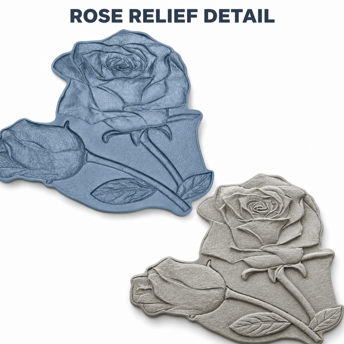 FX-270 Three-Dimensional Rose Relief Mold - texture detail