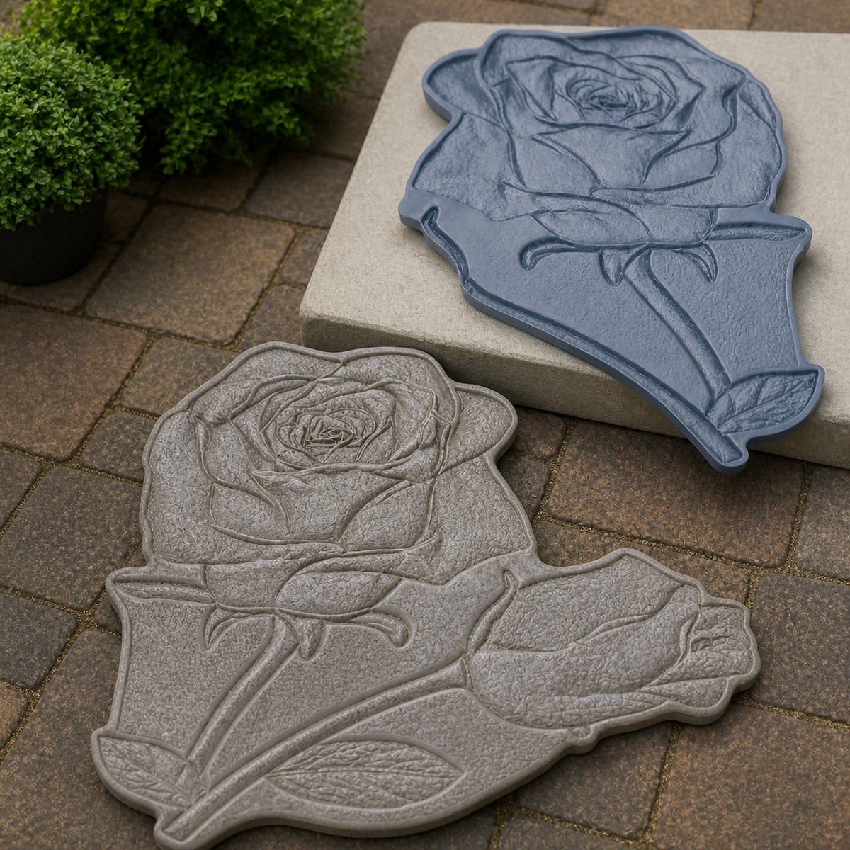 FX-270 Three-Dimensional Rose Relief Mold - application two