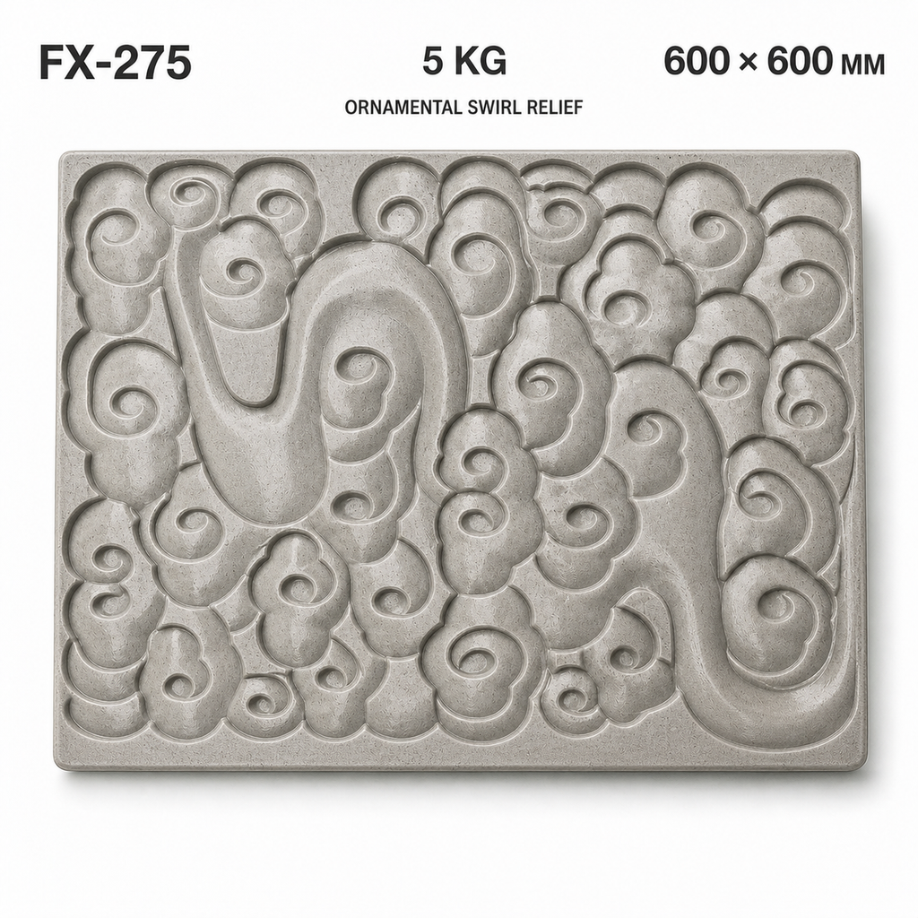 FX-275 Ornate Scroll Decorative Relief Panel - specifications
