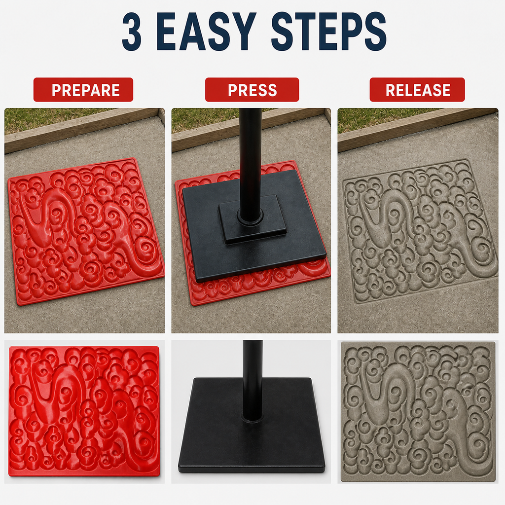 FX-275 Ornate Scroll Decorative Relief Panel - three steps