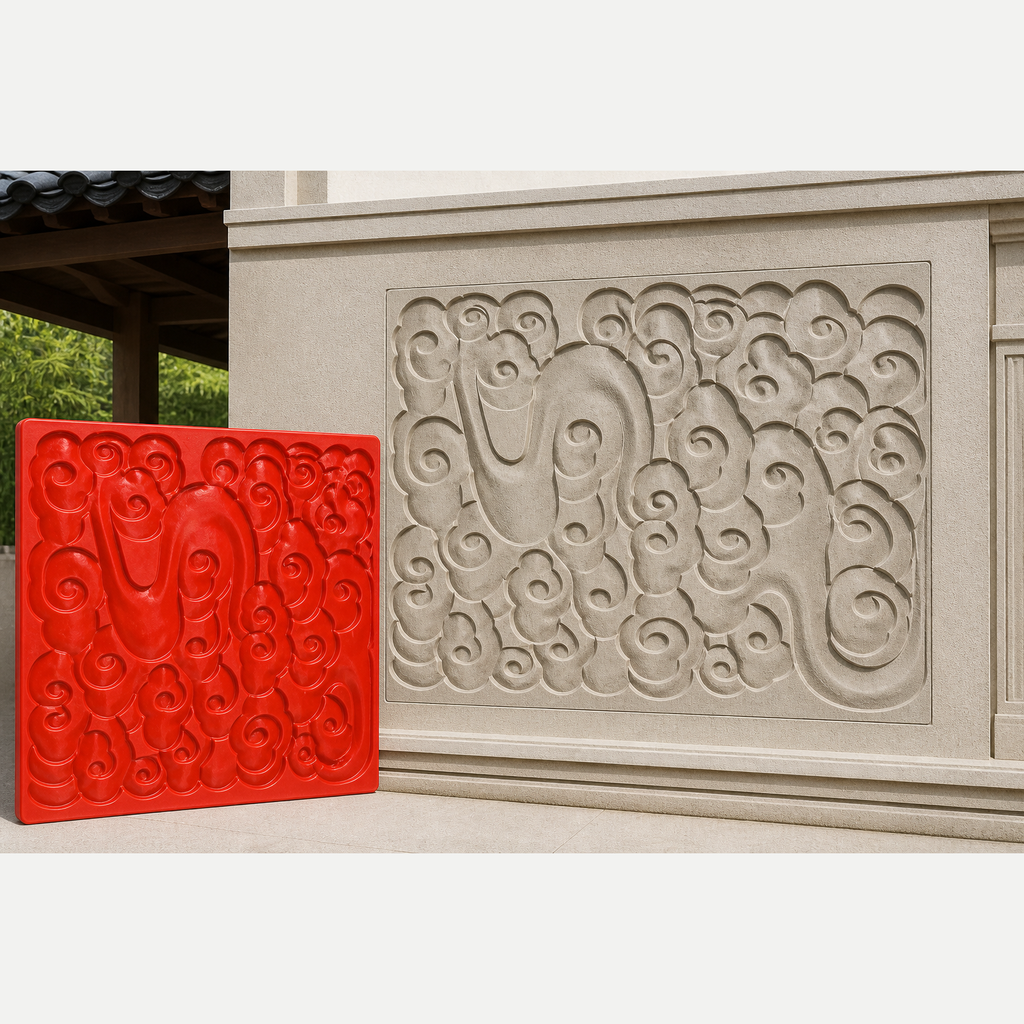 FX-275 Ornate Scroll Decorative Relief Panel - application three