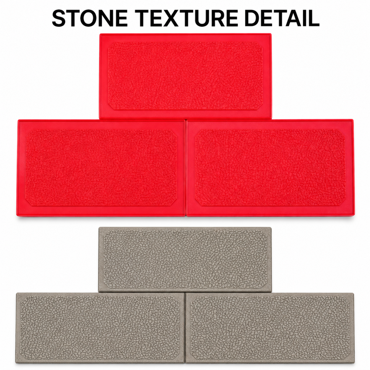FX-278 Acuan Paver Konkrit Tiga Blok - perincian tekstur