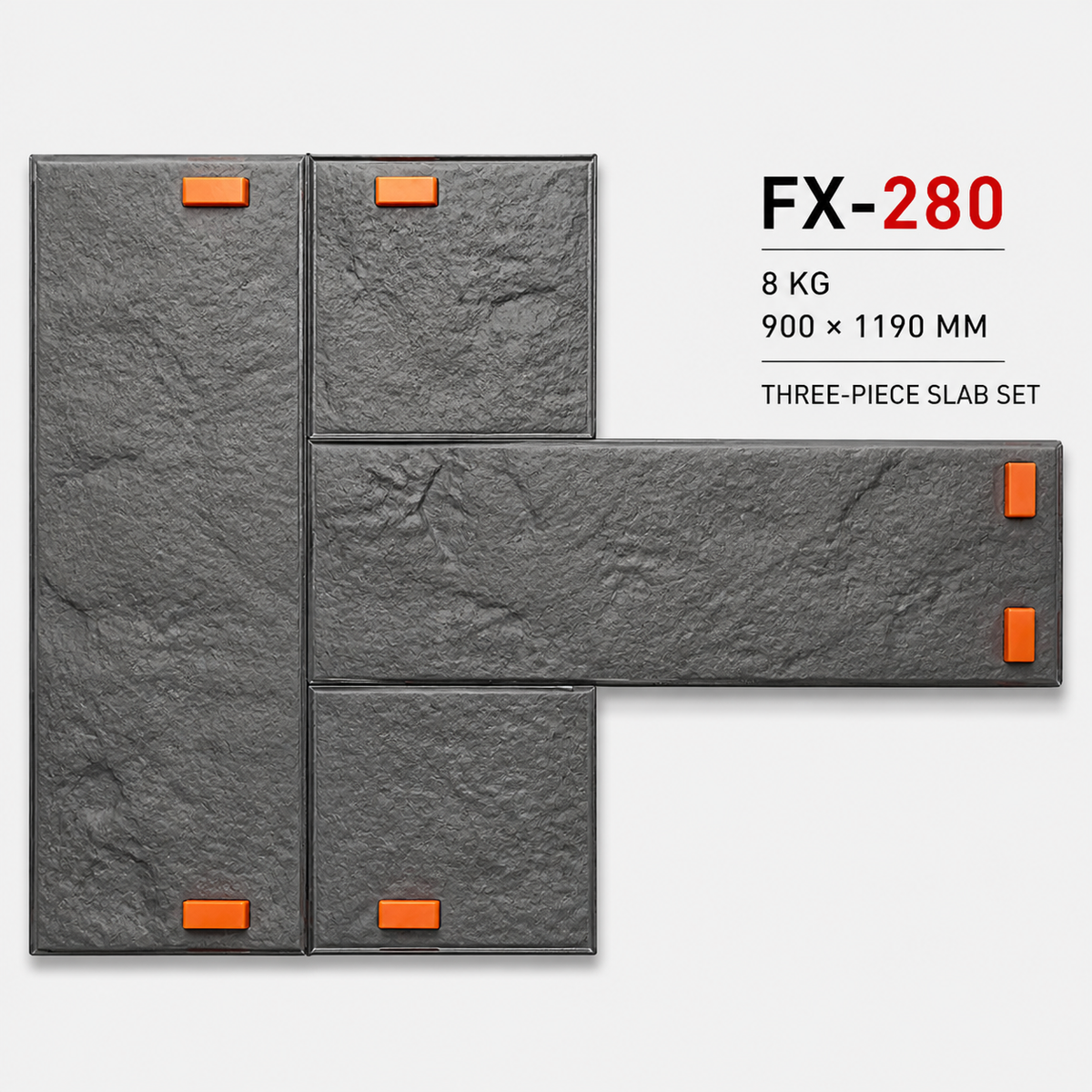 FX-280 بڑے سلیبوں کی ماڈیولر ترتیب کا نقش بنانے والا اسٹیمپ – تکنیکی تفصیلات
