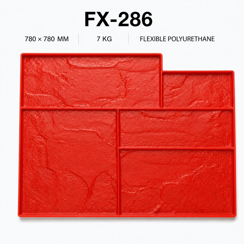 FX-286 ແມ່ພິມປະທັບກະເບື້ອງ Ashlar ແບບໂມດູລາກະທັດຮັດ - ຂໍ້ກຳນົດສະເພາະ
