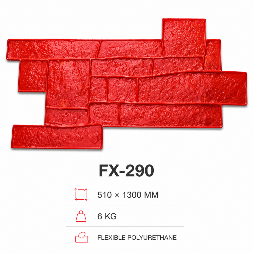 FX-290 ကြမ်းပြင် ကျောက်ပုံ အထပ်ဆင့် ကွန်ကရစ် ပုံခွက် - ဇင်္ကာ အချက်အလက်