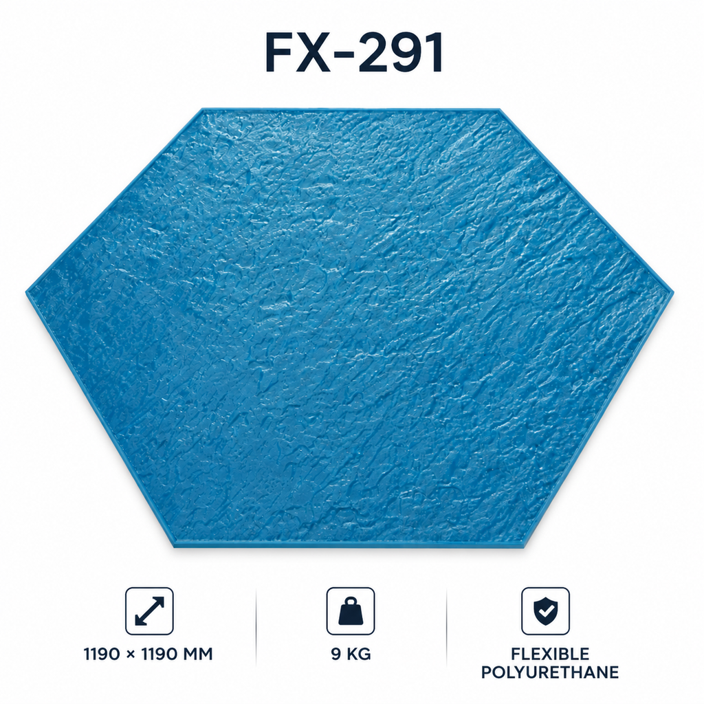 FX-291 Altıgen Çakıllı Desen Kalıbı - teknik özellikler