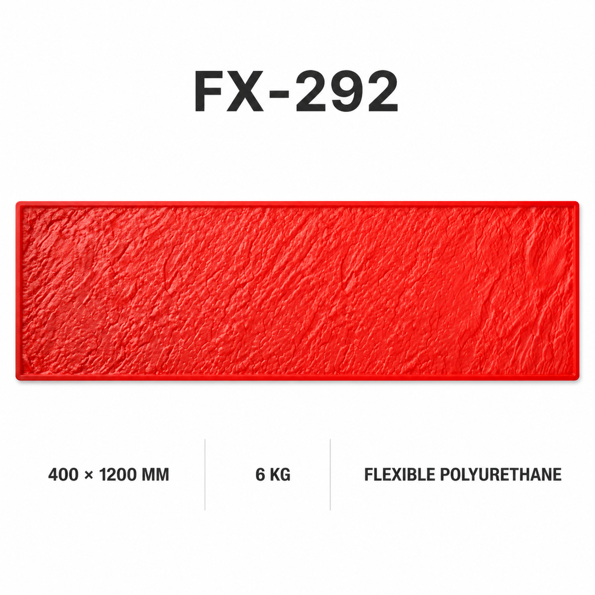FX-292 ရှည်လျားသော ကျောက်ခဲပုံ ကွန်ကရစ် အထိပ်တင်ခြင်း - အသေးစိတ်အချက်အလက်