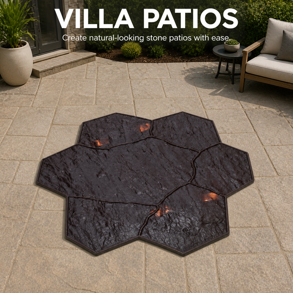 FX-293 Setem Gugusan Batu Papak Berpemegang - patio vila