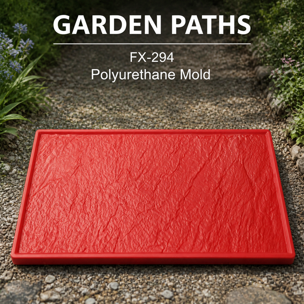 FX-294 Wide Rough Slate Texture Skin - garden paths