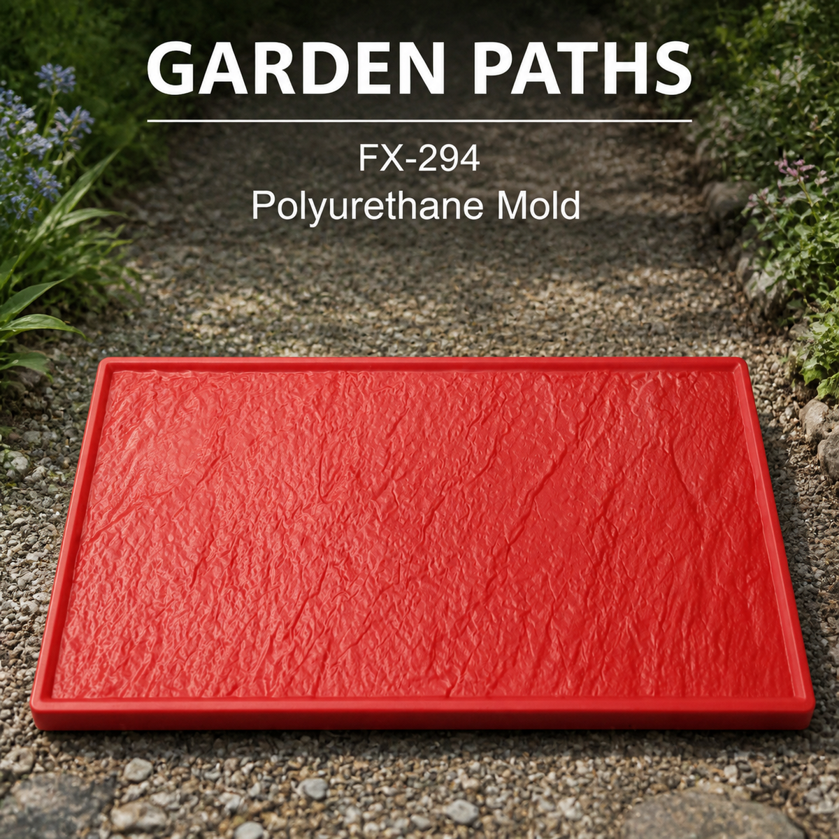 FX-294 Wide Rough Slate Texture Skin - garden paths