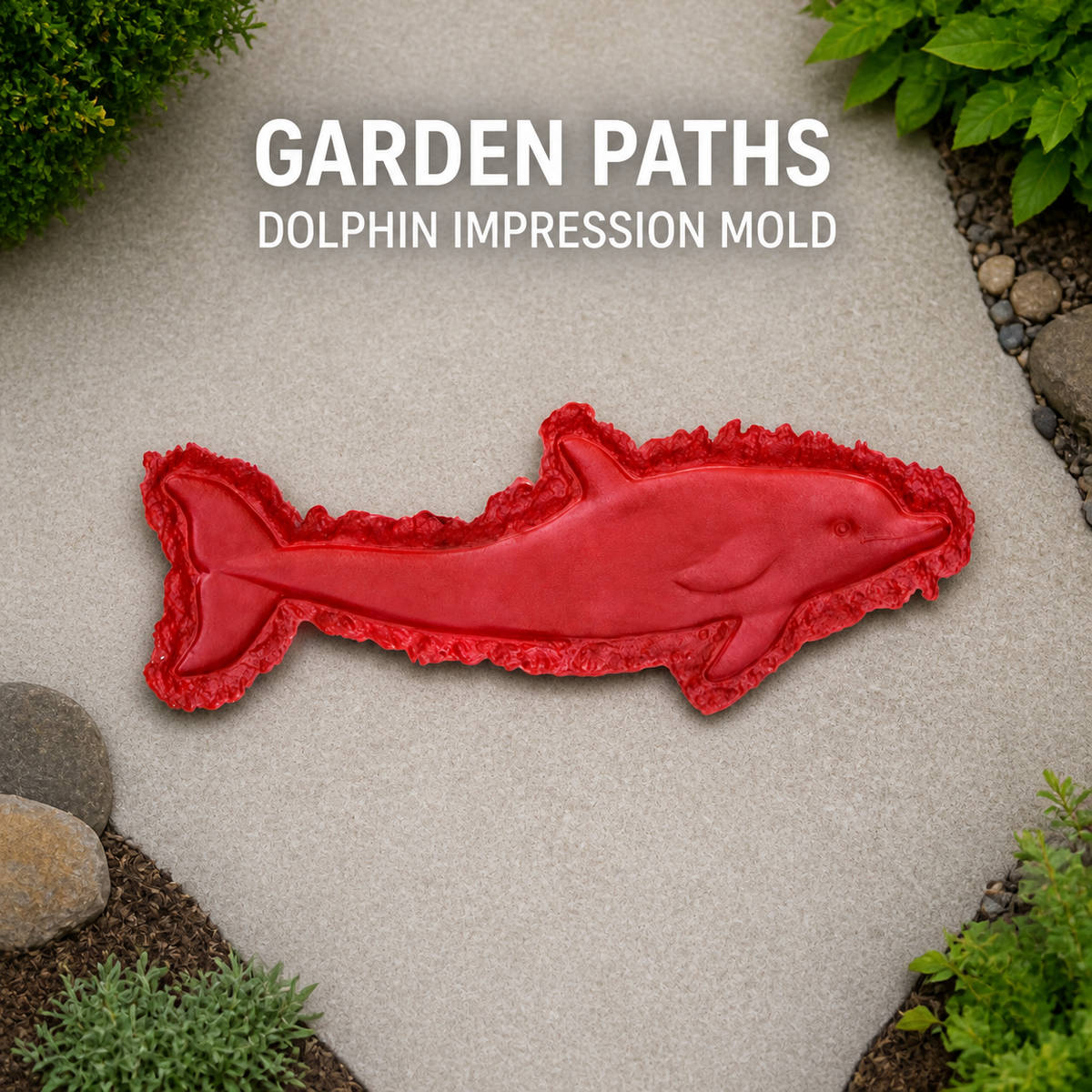 FX-295 Salmon Fish Decorative Relief Mold - garden paths