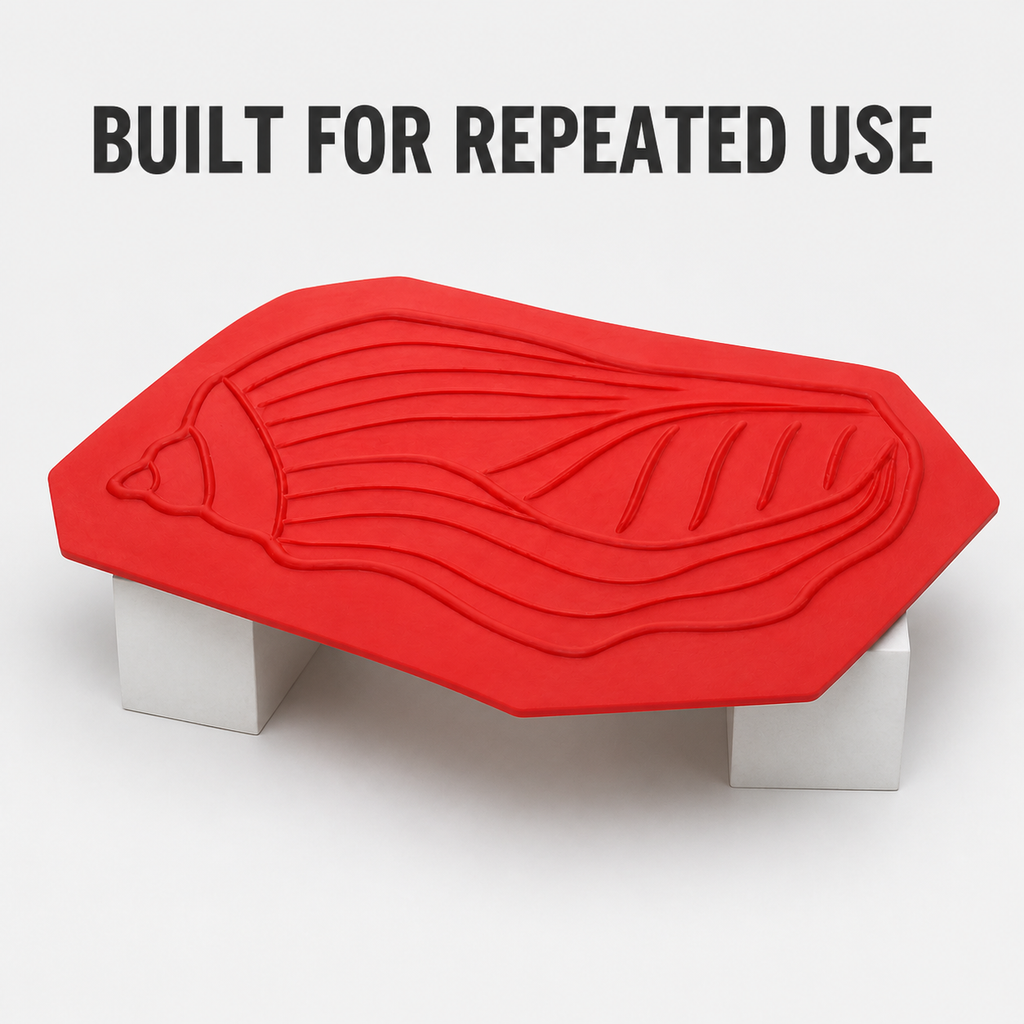 FX-300 Stylized Fish Decorative Relief Mold - flexible durable