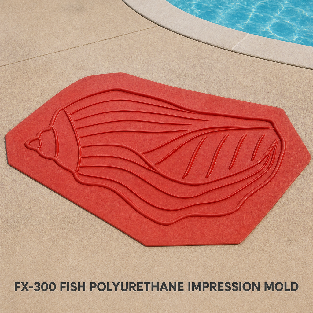 FX-300 Stylized Fish Decorative Relief Mold - pool surrounds