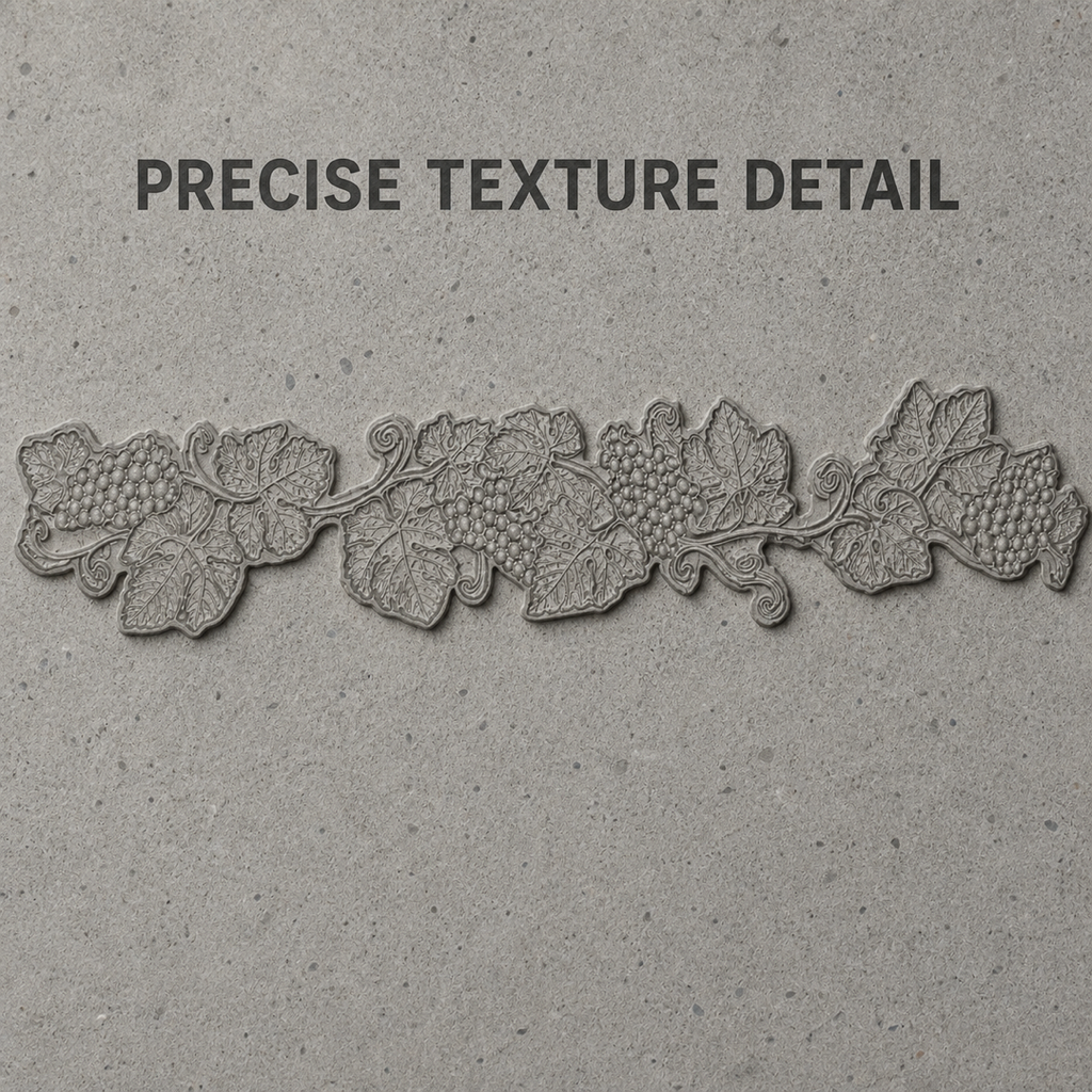 FX-302 Grapevine Decorative Border Mold - texture detail