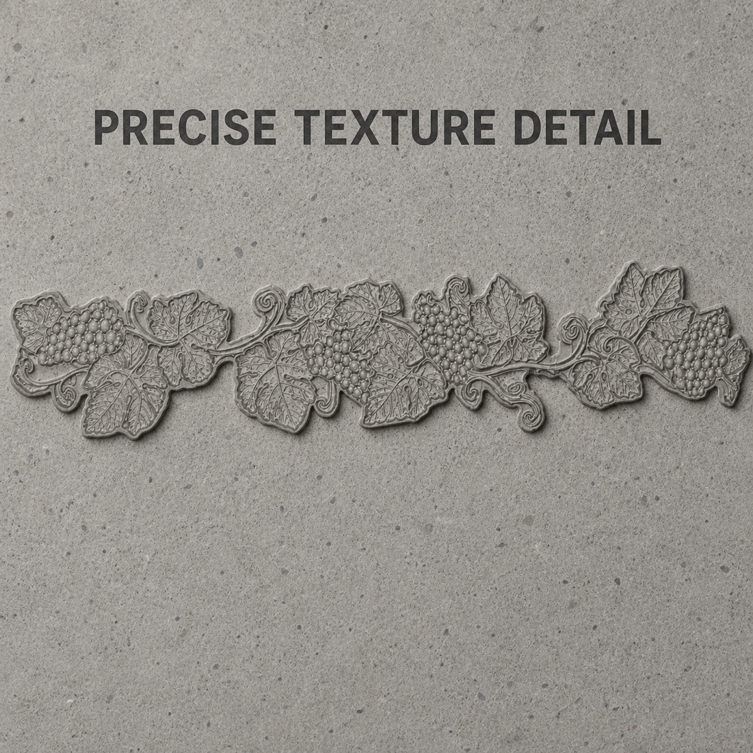 FX-302 Grapevine Decorative Border Mold - texture detail