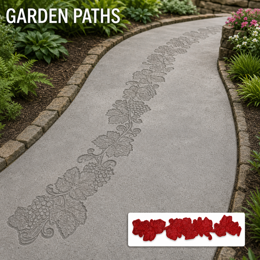 FX-302 Grapevine Decorative Border Mold - garden