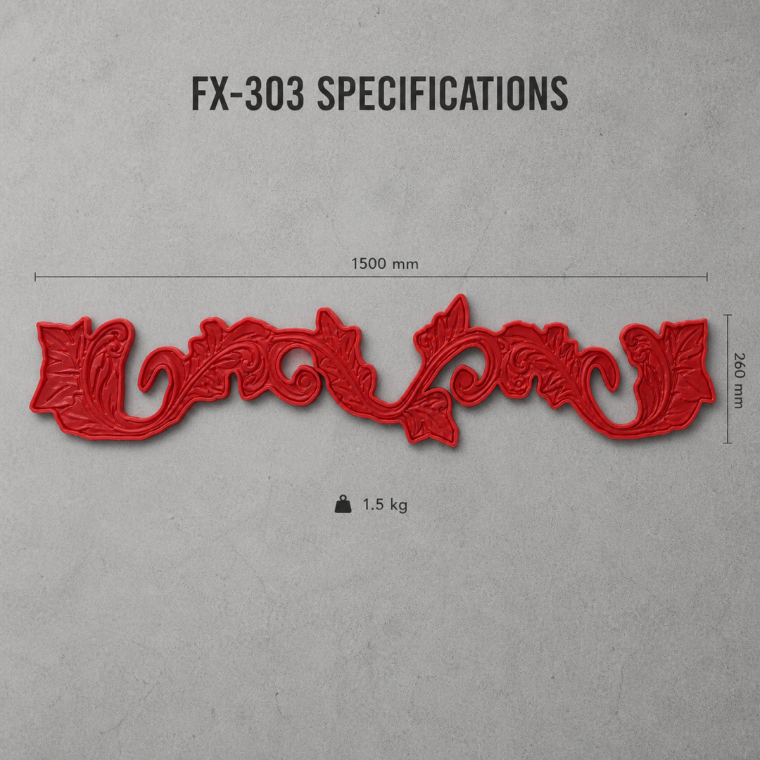 FX-303 ແມ່ພິມຂອບຕົກແຕ່ງລາຍເມກມົງຄົນ - ຂໍ້ກຳນົດ