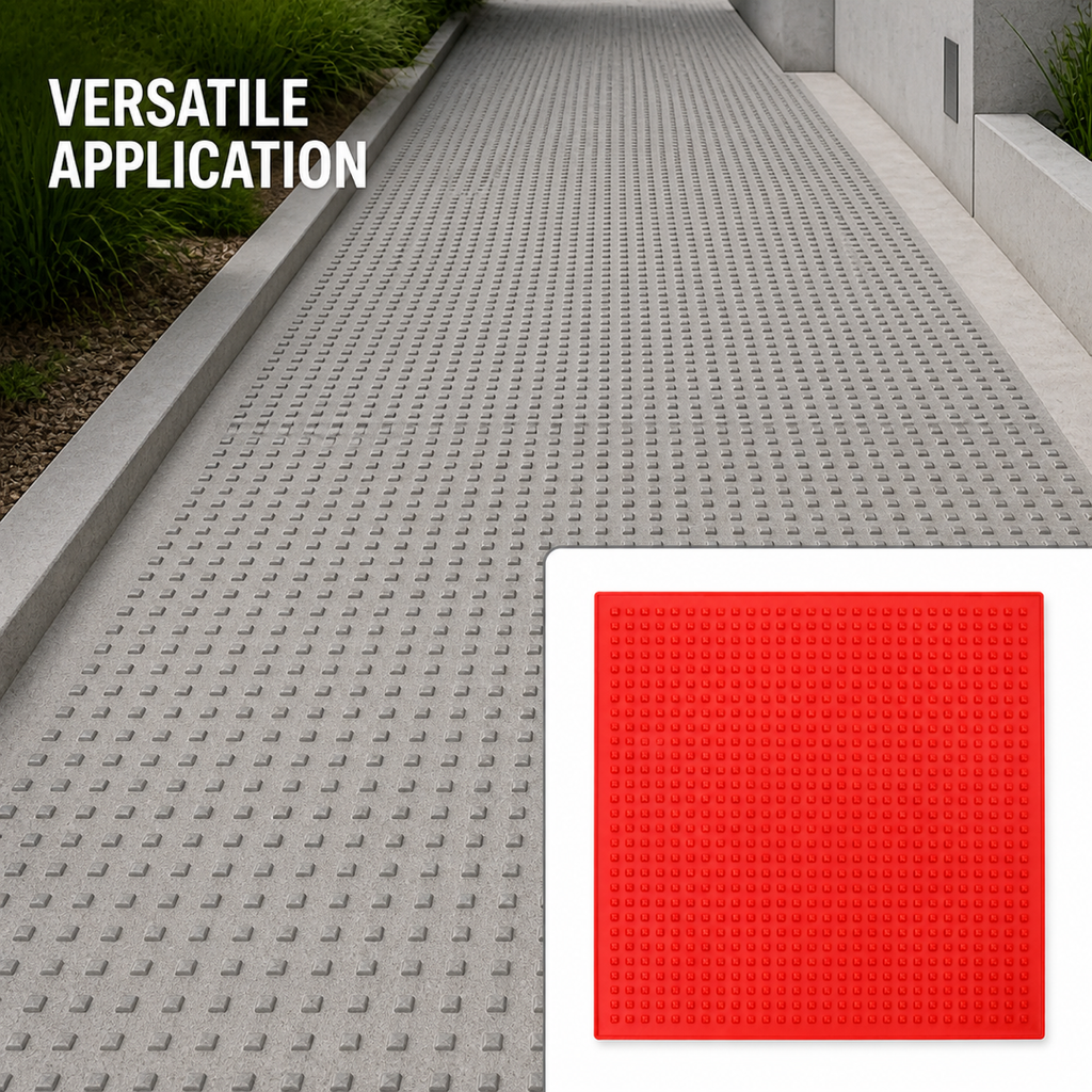 แผ่นพื้นผิว FX-313 ลายตารางกันลื่น สำหรับใช้ในเชิงพาณิชย์