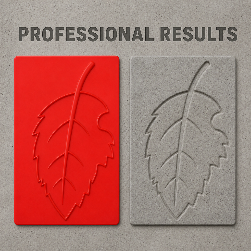 FX-314 잎 자국 장식 부조 몰드 - 전문가급 결과
