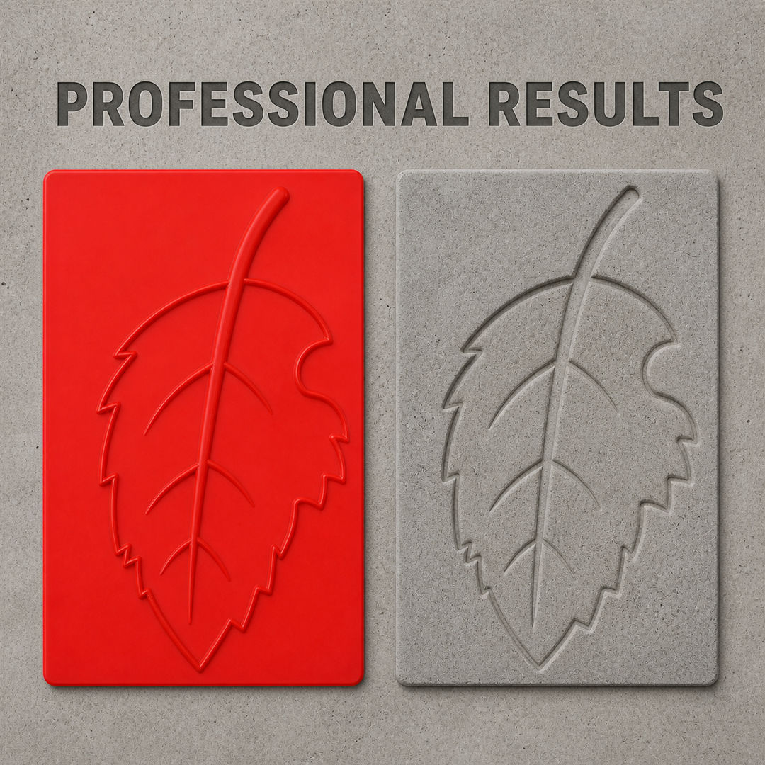 FX-314 잎 자국 장식 부조 몰드 - 전문가급 결과