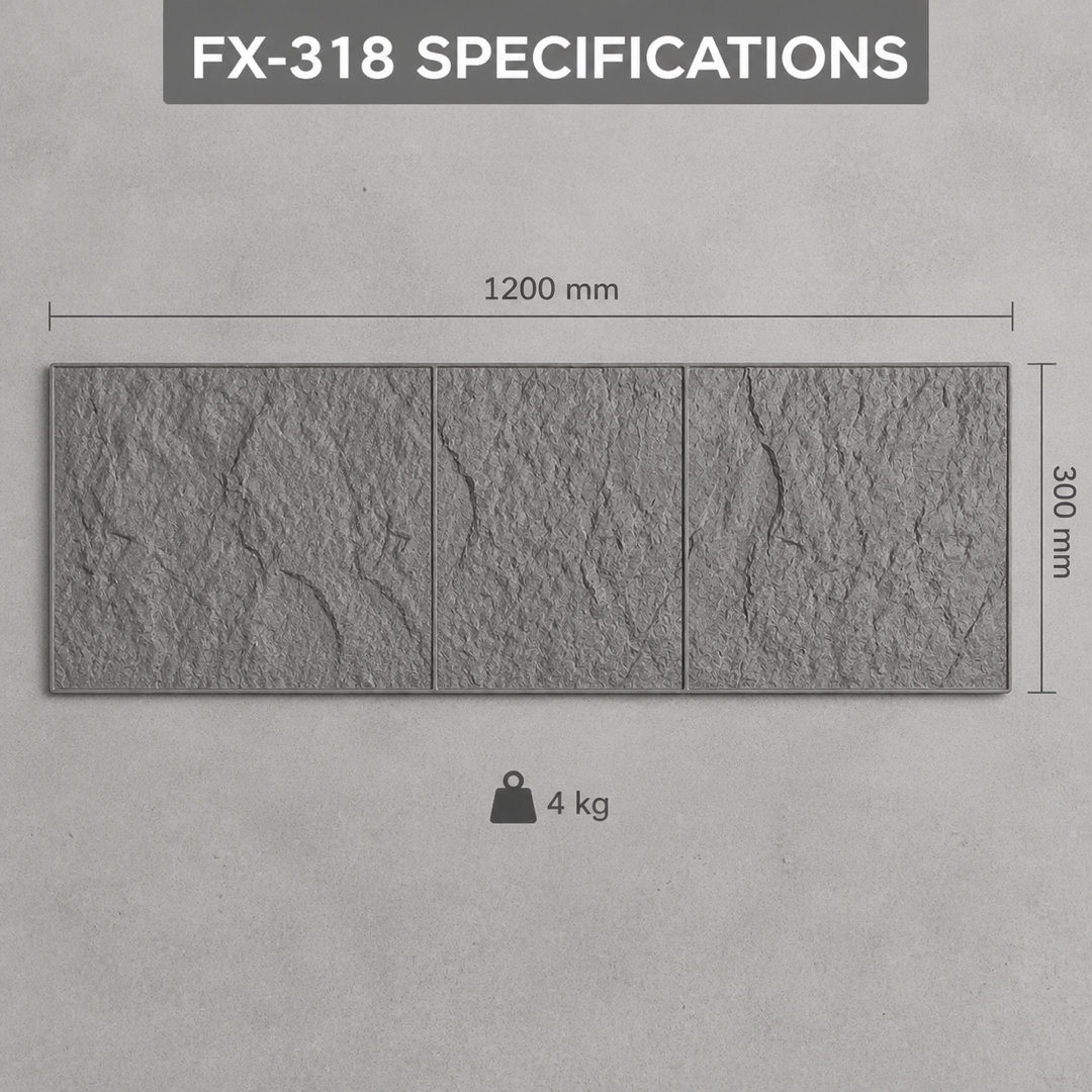 FX-318 長型粗糙石紋模片 – 規格參數