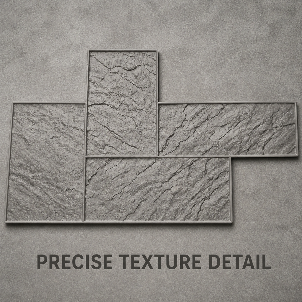 FX-319 Three-Slab Offset Stone Stamp - texture detail
