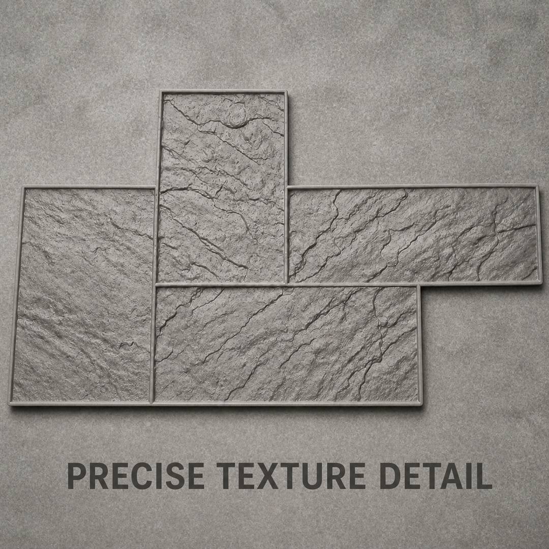 FX-319 Three-Slab Offset Stone Stamp - texture detail