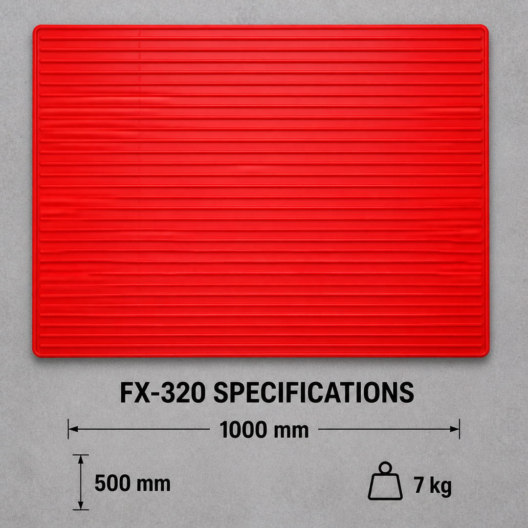 แผ่นพื้นผิวลายริ้วซี่กว้าง รุ่น FX-320 - รายละเอียด
