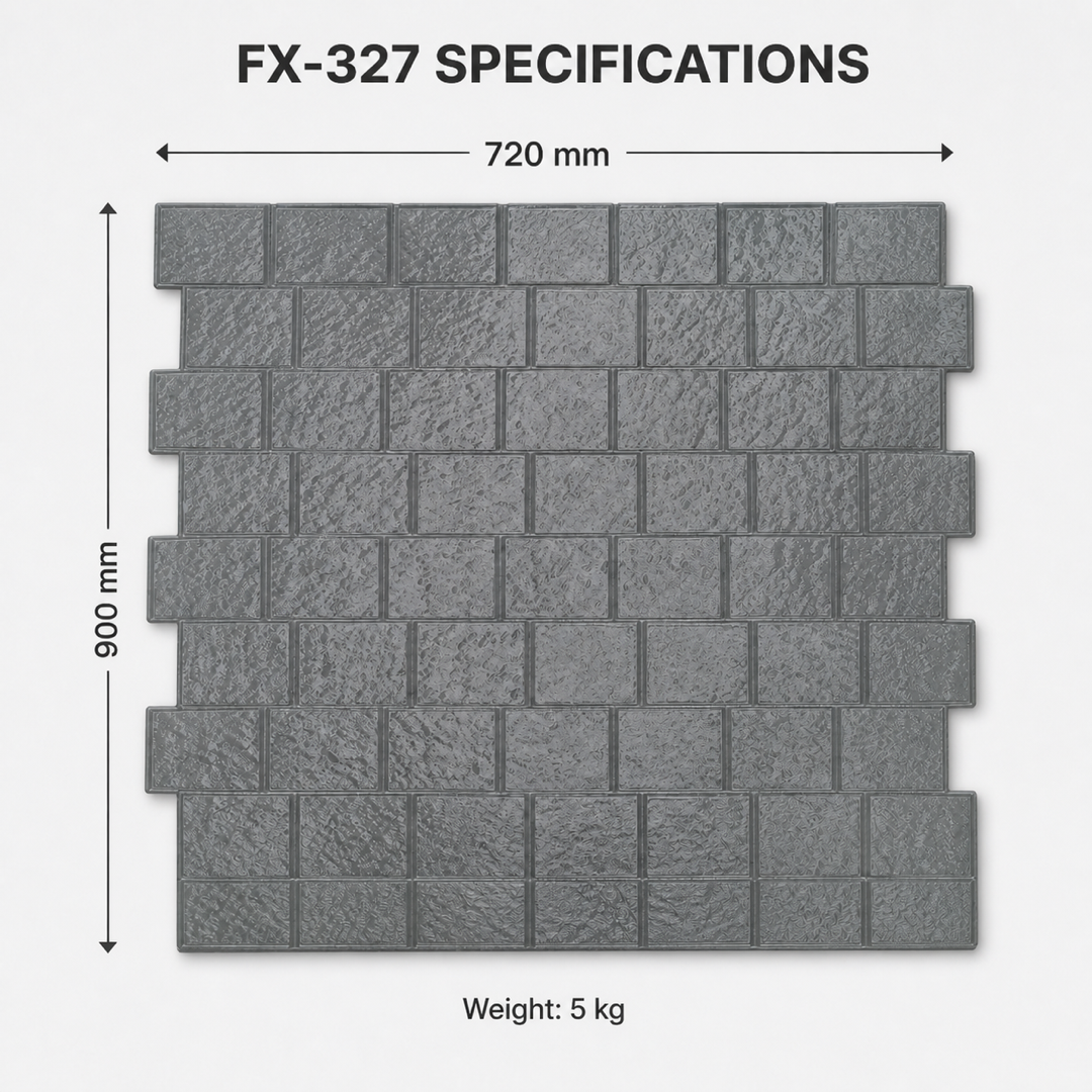 FX-327 Büyük Düzensiz Tuğla Desenli Beton Kalıbı - teknik özellikler