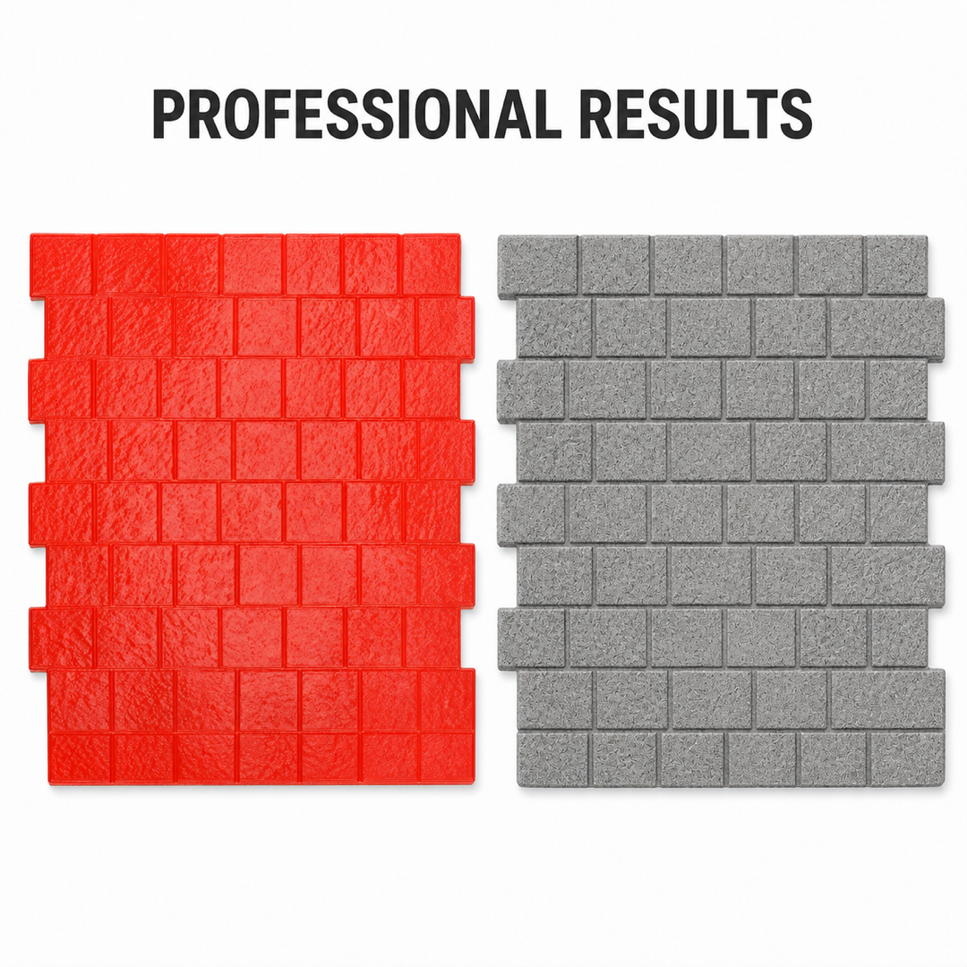 FX-327 Büyük Düzensiz Tuğla Desenli Beton Kalıbı - profesyonel sonuçlar