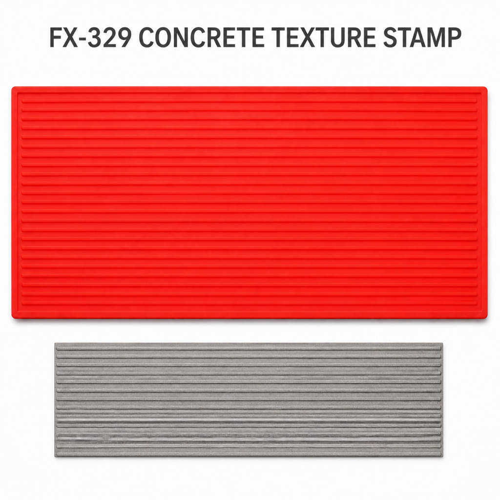 FX-329 Wide Ribbed Concrete Border Mat - hero