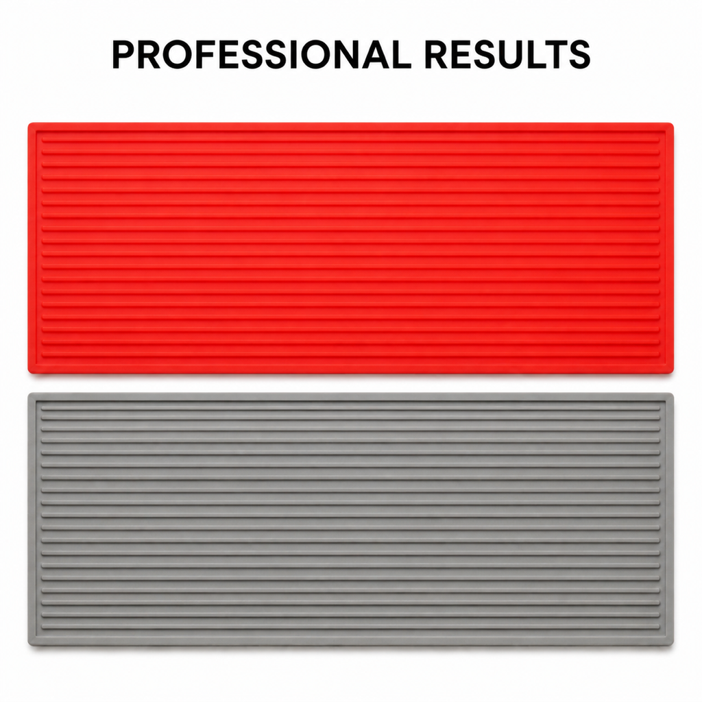 FX-329 Wide Ribbed Concrete Border Mat - professional results