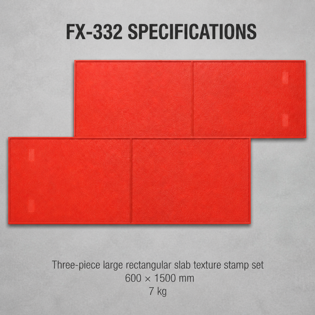 FX-332 ہموار سلیب کا اسٹیمپ – تکنیکی خصوصیات