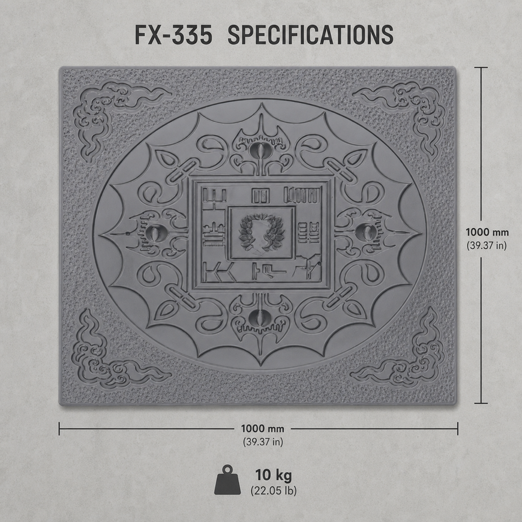 FX-335 Süslemeli Çin Medalliyonu Kabartma Kalıbı - teknik özellikler
