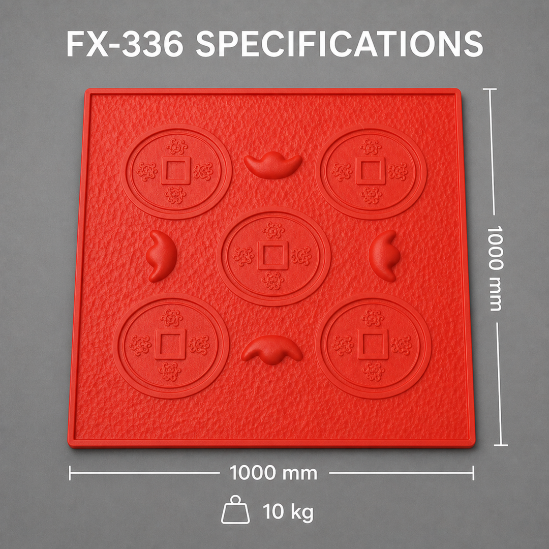 FX-336 ແຜ່ນນູນຕົກແຕ່ງຮູບເງິນບູຮານ - ຂໍ້ກຳນົດສະເພາະ
