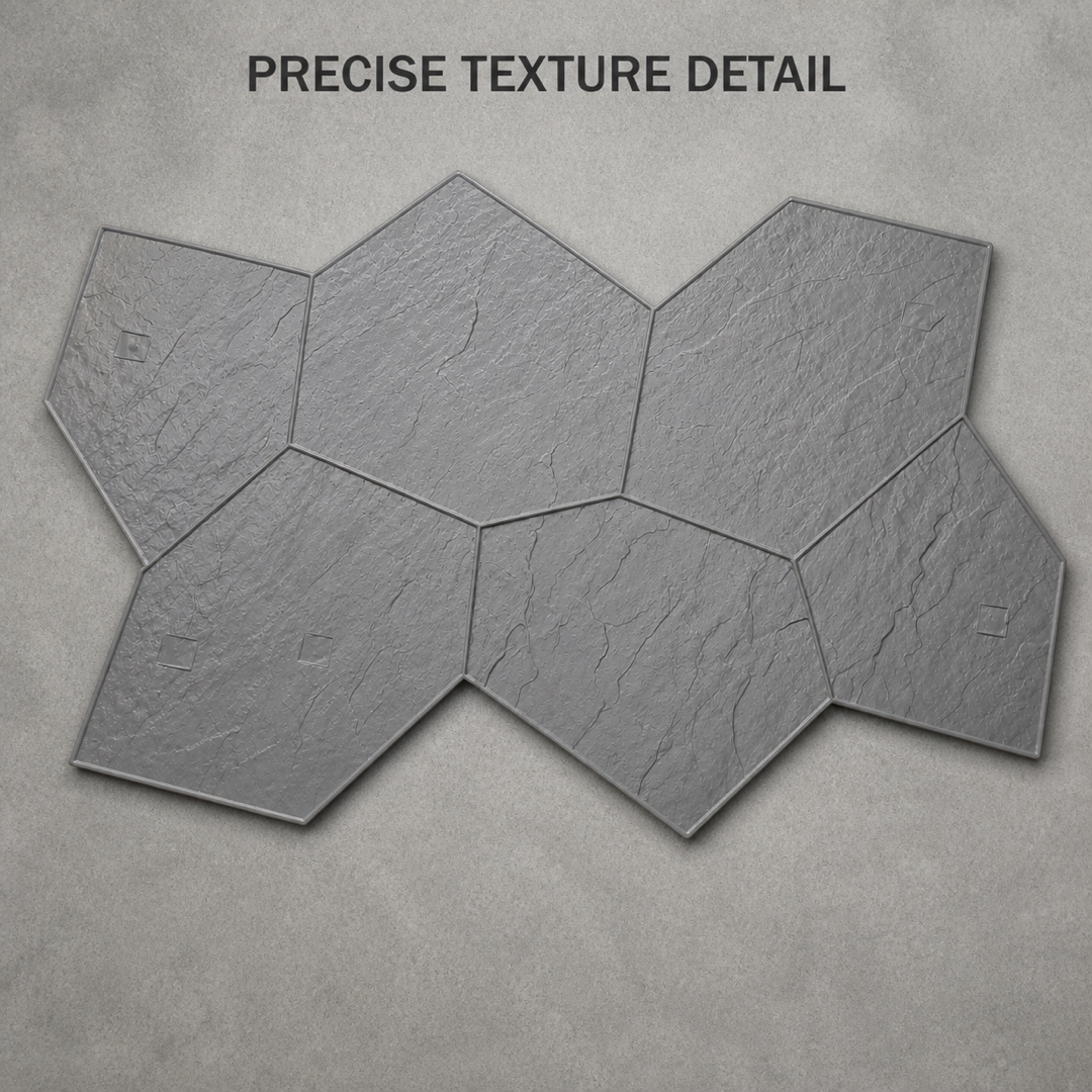 FX-338 Large Flagstone Stamp - texture detail