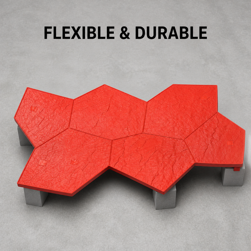FX-338 Large Flagstone Stamp - flexible durable