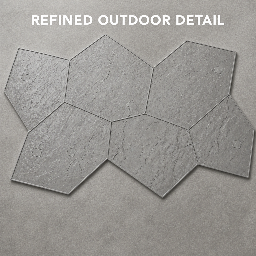 FX-338 Large Flagstone Stamp - application