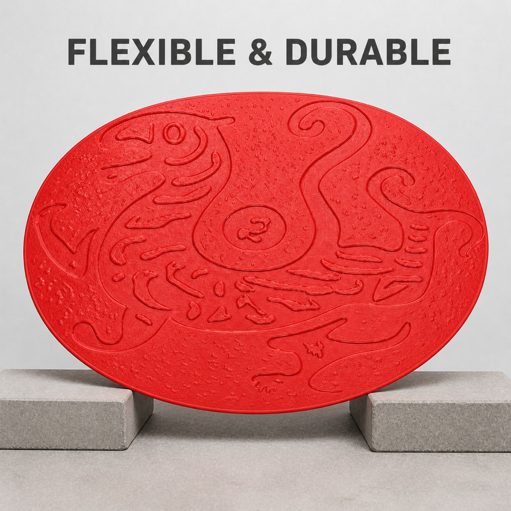 FX-342 Dragon Phoenix Oval Medallion Mold - flexible durable