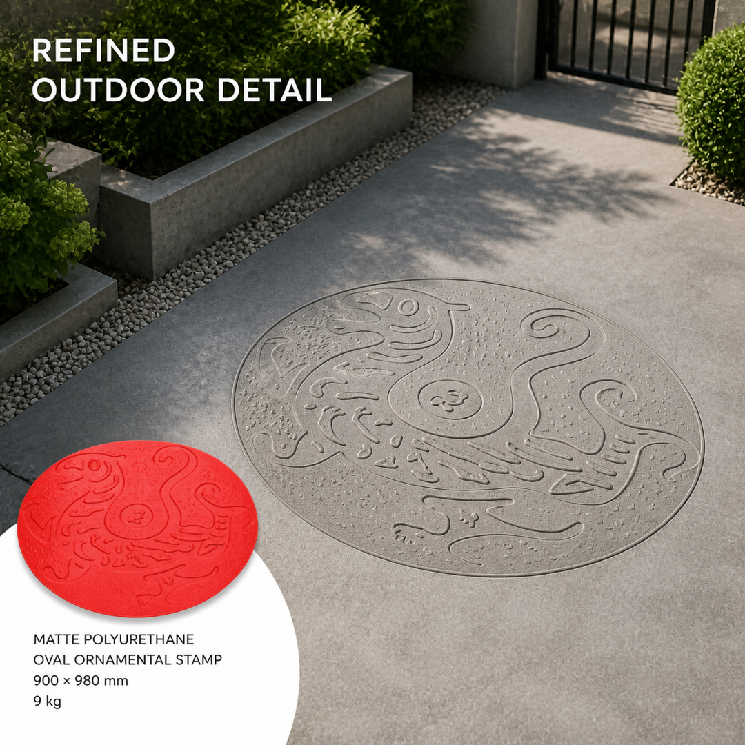 FX-342 Dragon Phoenix Oval Medallion Mold - application