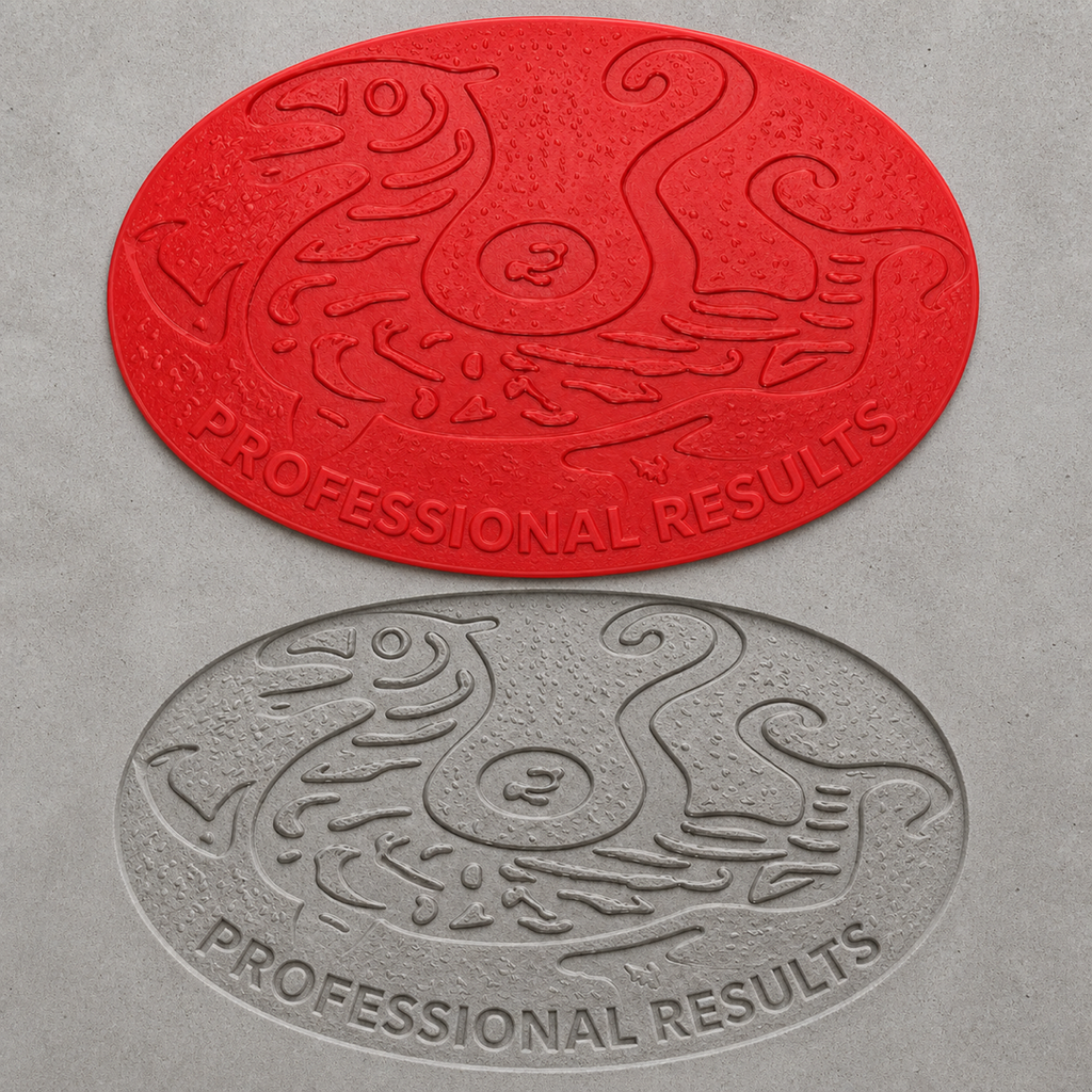 FX-342 Dragon Phoenix Oval Medallion Mold - professional results
