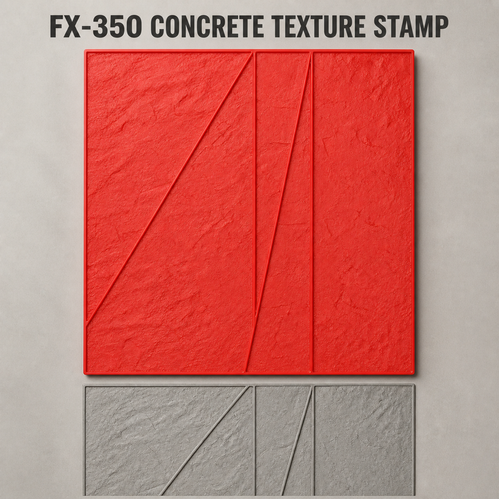 FX-350 ترچھے سلیٹ پتھر کی بناوٹ کا نقش بنانے والا اسٹیمپ – مرکزی تصویر