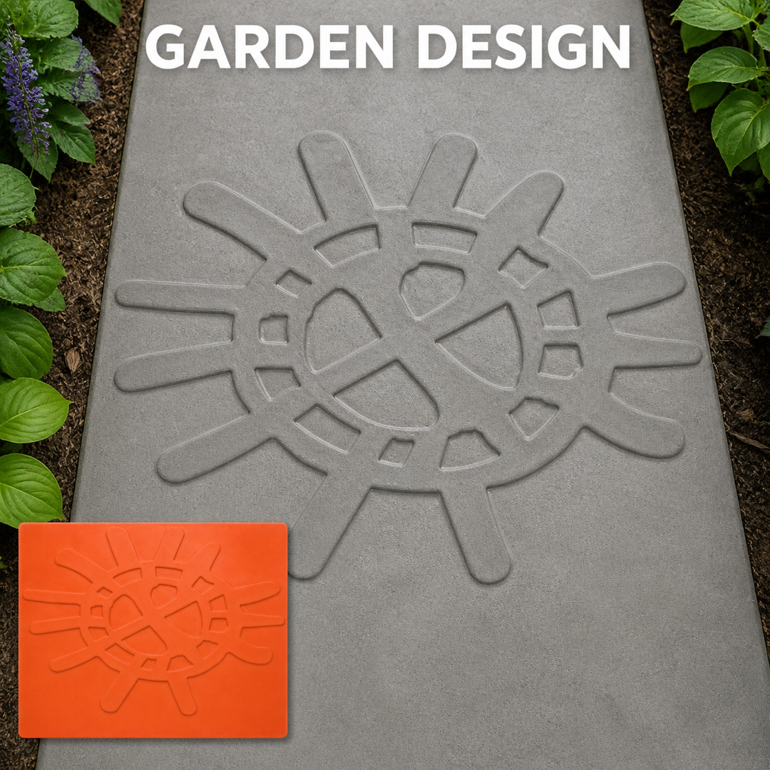 FX-354 Sunburst Geometric Relief Mold - garden